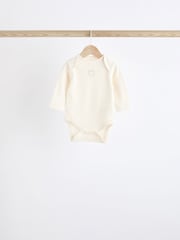 Pink Ribbed 100% Cotton Baby Bodysuits 5 Pack - Image 6 of 13