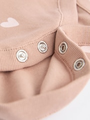 Braun und Pink - Baby Kurzarm-Bodys 100 % Baumwolle, 5er-Pack - Image 10 of 11