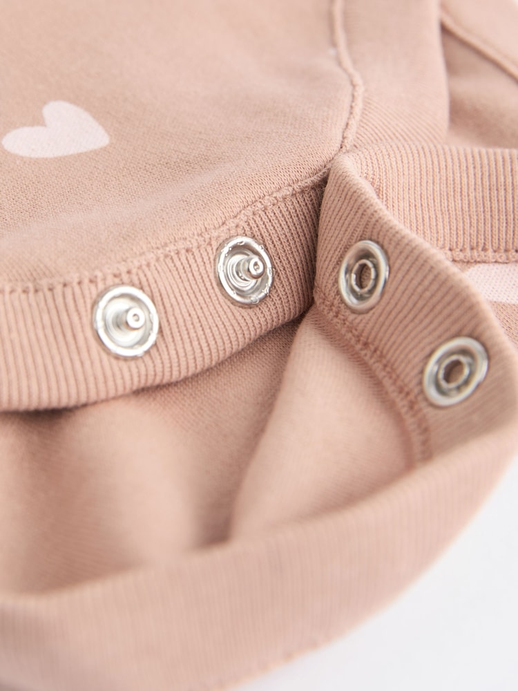 Braun und Pink - Baby Kurzarm-Bodys 100 % Baumwolle, 5er-Pack - Image 10 of 11