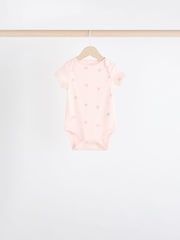 Braun und Pink - Baby Kurzarm-Bodys 100 % Baumwolle, 5er-Pack - Image 7 of 11