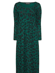 PixieGirl Petite Green Long Sleeve Midi Dress - Image 5 of 5