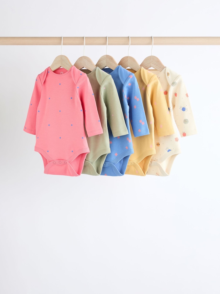 Multi character Baby Bodysuits 5 Pack - Image 1 of 8