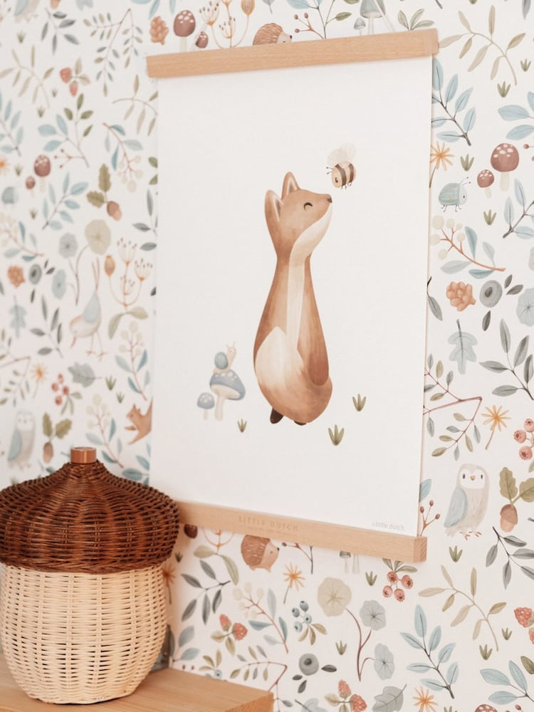 Little Dutch Multicolour Forest Wonders A4 Wallpaper Sample - Image 4 of 4