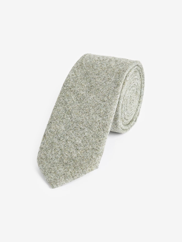 Green Slim Heritage Plain Tie - Image 1 of 3 Green Slim Heritage Plain Tie - Image 1 of 3