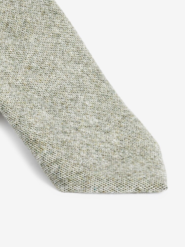 Green Slim Heritage Plain Tie - Image 2 of 3 Green Slim Heritage Plain Tie - Image 2 of 3