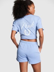 Victoria's Secret PINK Harbor Blue Fleece Short - Image 2 of 3