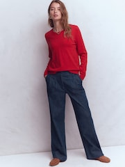 Boden Blue Kensington Twill Trousers - Image 1 of 6