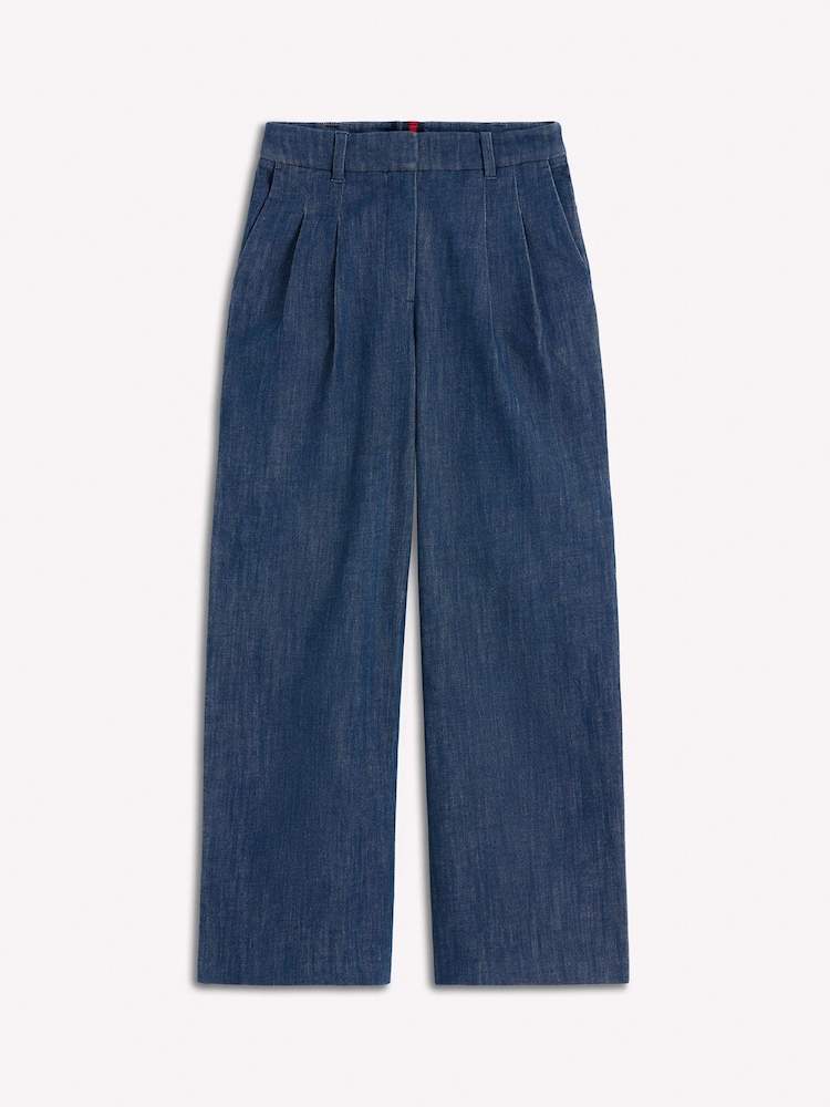 Boden Blue Kensington Twill Trousers - Image 6 of 6