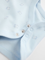Blue 5 Pack Baby Bear Long Sleeve Bodysuits - Image 12 of 13