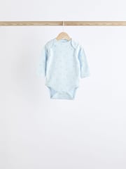 Blue 5 Pack Baby Bear Long Sleeve Bodysuits - Image 2 of 13