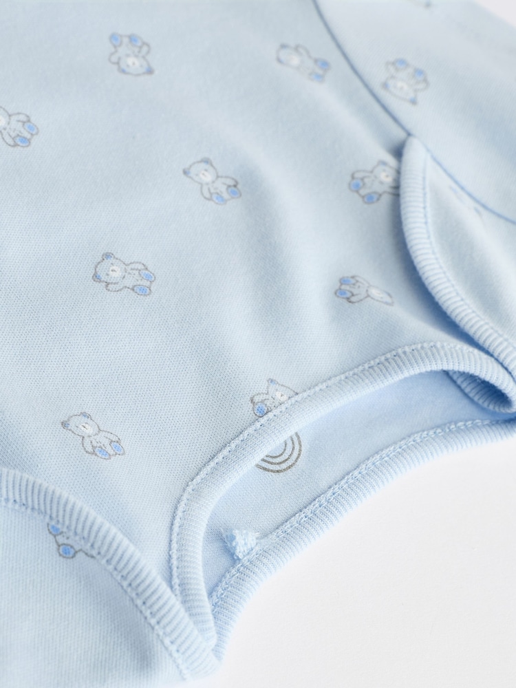 Blauw - Beer Baby Bodysuits met korte mouwen - Image 10 of 12
