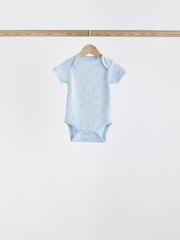 Blau - Kurzarm-Baby-Bodys mit Bärenmotiv - Bild 2 von 12