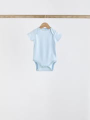 Blau - Kurzarm-Baby-Bodys mit Bärenmotiv - Bild 3 von 12