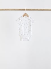 Blau - Kurzarm-Baby-Bodys mit Bärenmotiv - Bild 4 von 12