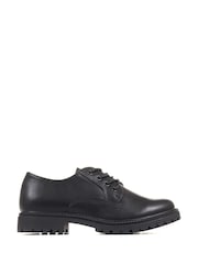 Pavers Dark Black Pavers Lightweight Lace-Up Black Shoes - Image 1 of 5