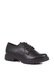 Pavers Dark Black Pavers Lightweight Lace-Up Black Shoes - Image 2 of 5