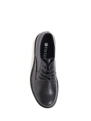Pavers Dark Black Pavers Lightweight Lace-Up Black Shoes - Image 4 of 5
