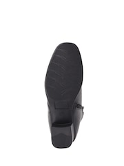 Pavers Heeled Leather Black Ankle Boots - Image 5 of 5