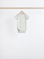 Grey/White Short Sleeve Bodysuits 5 Pack - Image 12 of 14