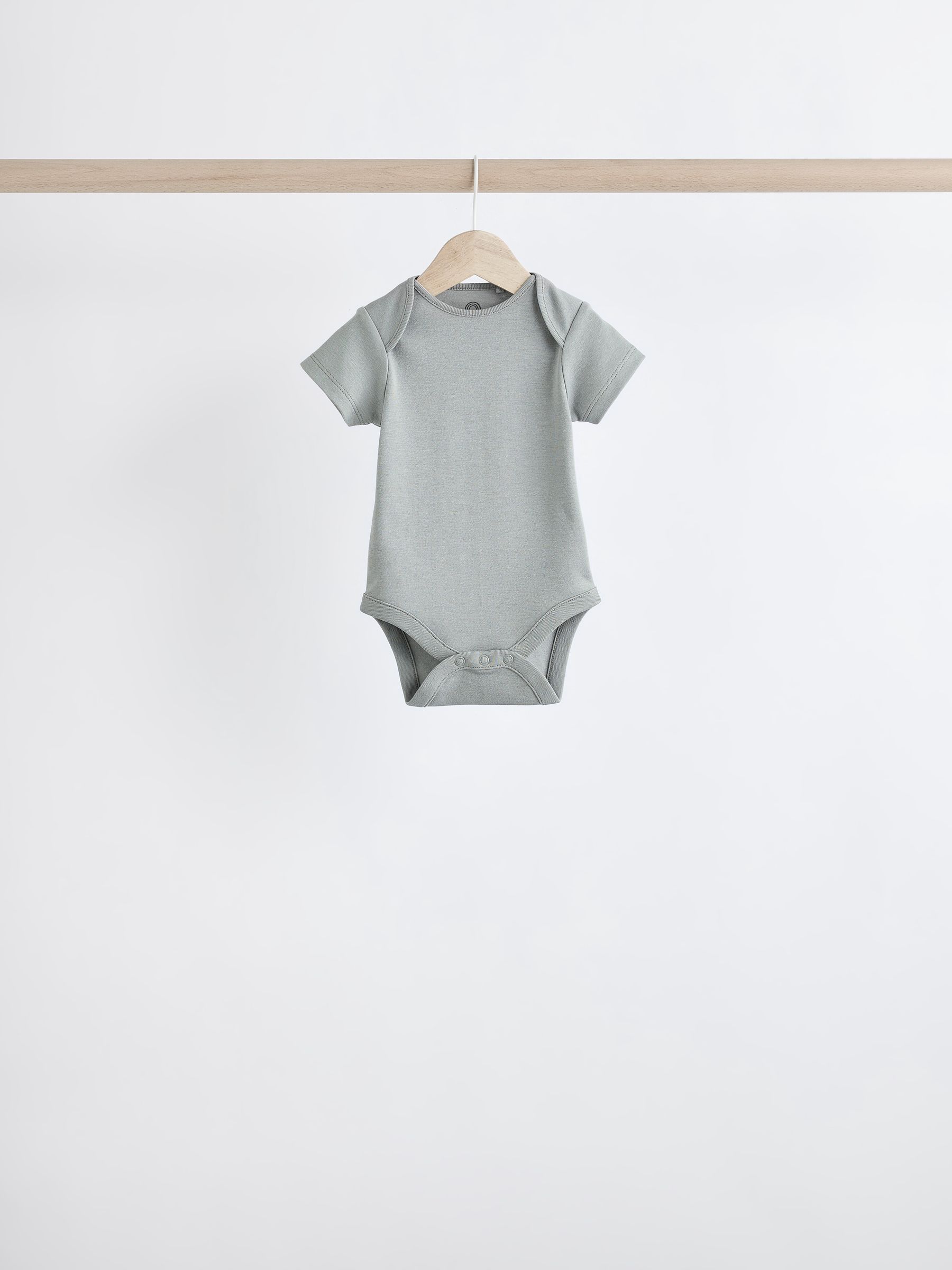 Buy Grey/White Short Sleeve Bodysuits 5 Pack from Next Romania