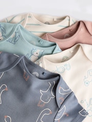 Farm Character Baby 100% Cotton Short Sleeved Bodysuits 5 Pack - Image 10 of 12