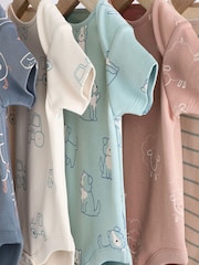 Farm Character Baby 100% Cotton Short Sleeved Bodysuits 5 Pack - Image 9 of 12
