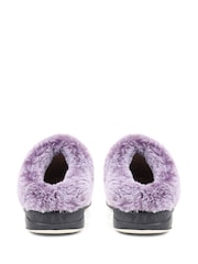 Pavers Purple Pavers Grey Patterned Full Slippers - Image 3 of 5