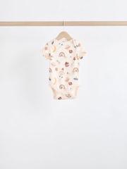 Neutral Space Baby 100% Cotton Short Sleeved Bodysuits 5 Pack - Image 3 of 14
