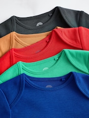 Hell - Langarm-Bodys für Babys aus 100 % Baumwolle im 5er-Pack - Bild 9 von 12