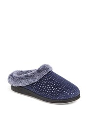 Pavers Blue Pavers Grey Patterned Full Slippers - Image 2 of 5
