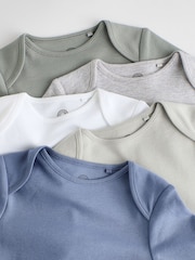 Siva/bela - Bodysuits z dolgimi rokavi 5 Pack - Slika 10 iz 13