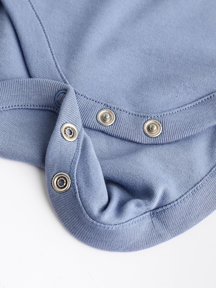 Grey/White Long Sleeve Bodysuits 5 Pack - Image 12 of 13
