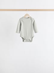 Siva/bela - Bodysuits z dolgimi rokavi 5 Pack - Slika 3 iz 13