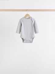 Siva/bela - Bodysuits z dolgimi rokavi 5 Pack - Slika 5 iz 13