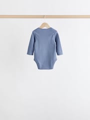 Siva/bela - Bodysuits z dolgimi rokavi 5 Pack - Slika 8 iz 13