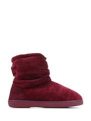 Pavers Red Pavers Red Knitted Slipper Boots - Image 1 of 5
