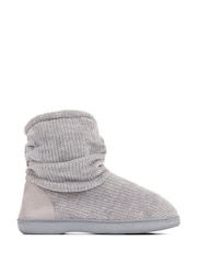 Pavers Grey Pavers Red Knitted Slipper Boots - Image 1 of 5