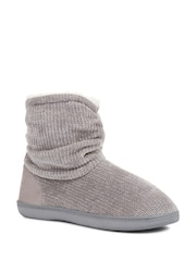 Pavers Grey Pavers Red Knitted Slipper Boots - Image 2 of 5