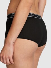 PINK Black/White/Nude/Grey/Navy Blue Short 5 Pack Knickers - Image 3 of 4