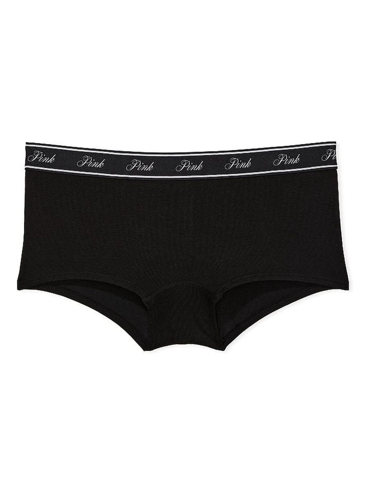 PINK Black/White/Nude/Grey/Navy Blue Short 5 Pack Knickers - Image 4 of 4