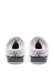 Pavers Grey Pavers Grey Patterned Full Slippers - Image 3 of 5