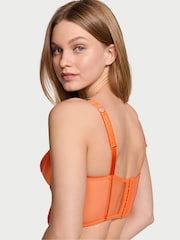 Victoria's Secret Sunset Orange Hibiscus Hibiscus Shine Strap Corset Bra Top - Image 2 of 5