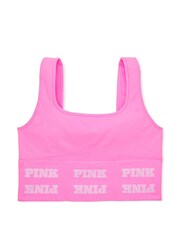 Victoria's Secret PINK Lola Pink Seamless Logo Low Impact Sports Bra - Image 4 of 4