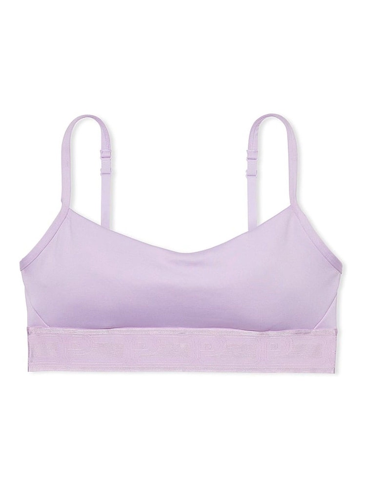 Victoria's Secret PINK Pastel Lilac Purple Non Wired Lightly Lined Low Impact Sports Bra - Image 3 of 3