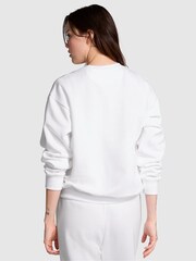 Victoria's Secret PINK Optic White Fleece Fleece Sweatshirt - Image 2 of 3
