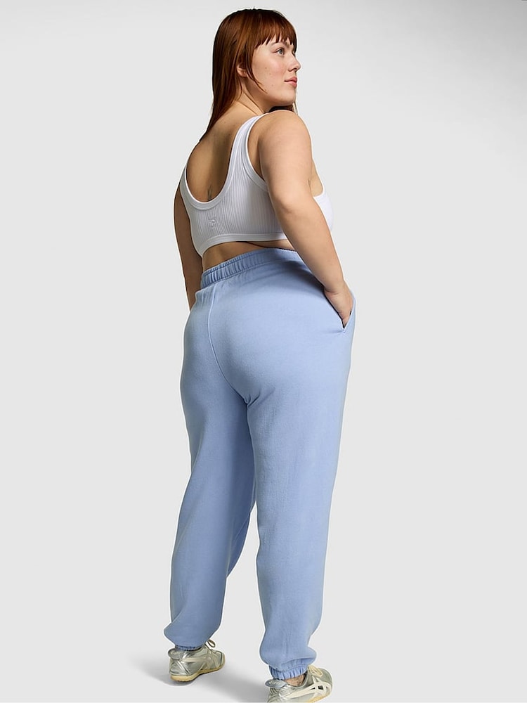 Victoria's Secret PINK Harbor Blue Fleece Joggers - Image 2 of 3