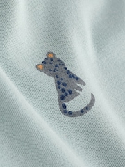 Teal Blue Baby 100% Cotton Bodysuits 7 Pack - Image 14 of 15