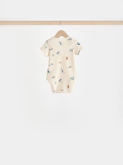 Teal Blue Baby 100% Cotton Bodysuits 7 Pack - Image 4 of 15