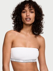 Victoria's Secret White Bandeau Logo Bra - Image 1 of 3