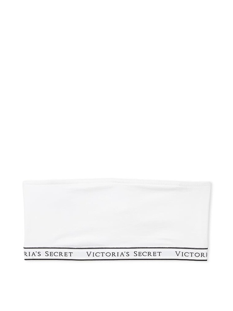 Victoria's Secret White Bandeau Logo Bra - Image 3 of 3